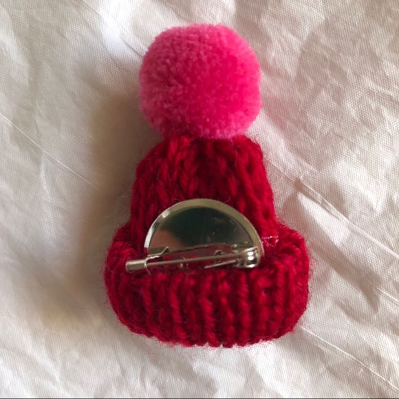 NWT Mini Colorful Wool Hat with Buboin Brooch - Picture 3 of 4